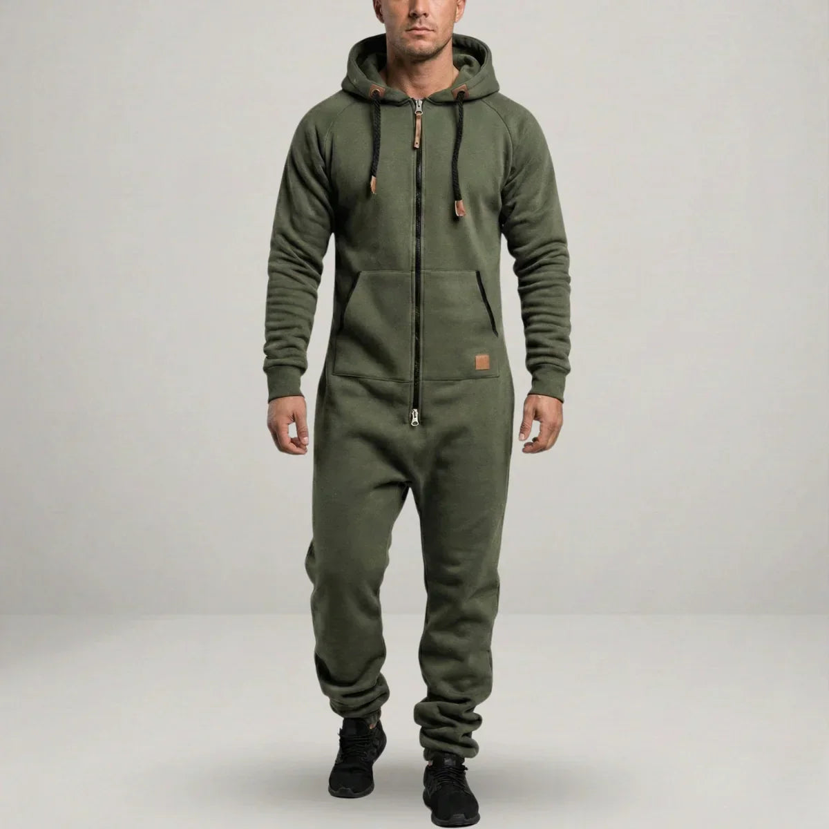 Sarttore | Tuta in pile con cappuccio e zip Cozy