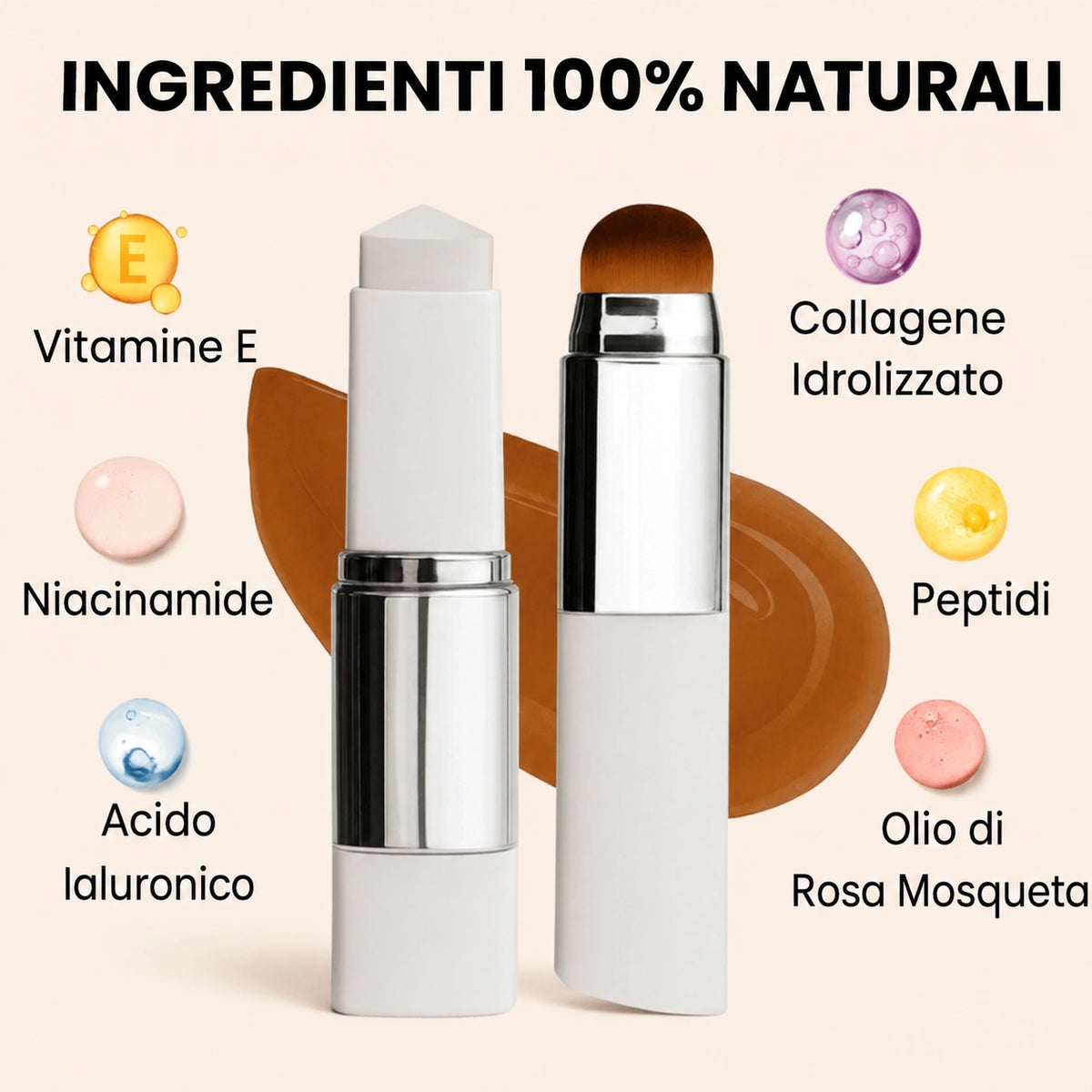 Sarttore | Fondotinta intelligente – Pennello integrato e pigmenti adattivi – SkinMatch™