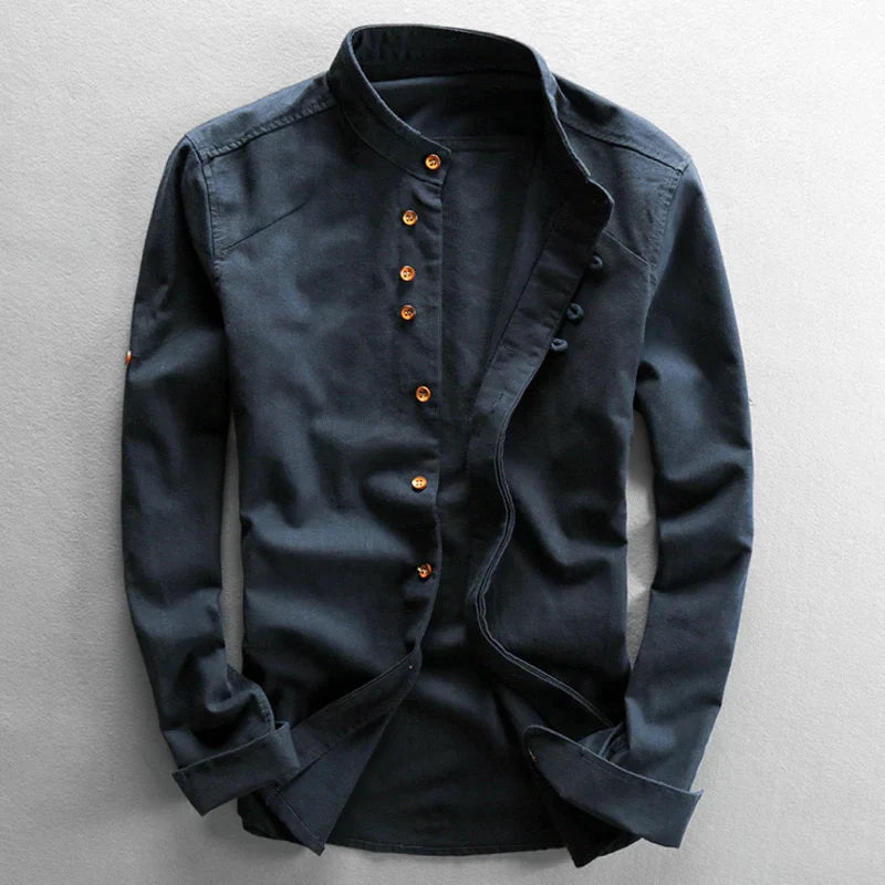 Sarttore | Camicia con Collo alla Coreana Osaka™