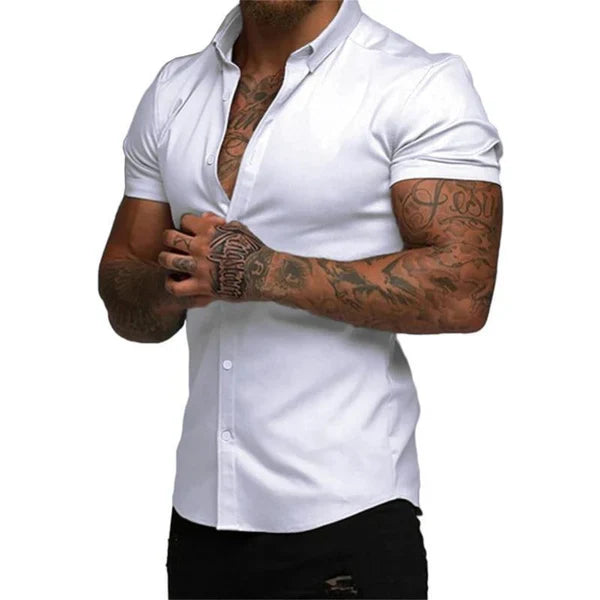 Camicia Slim Sarttore EasyFit™ | Stile e Comfort con Tecnologia Stretch 4D