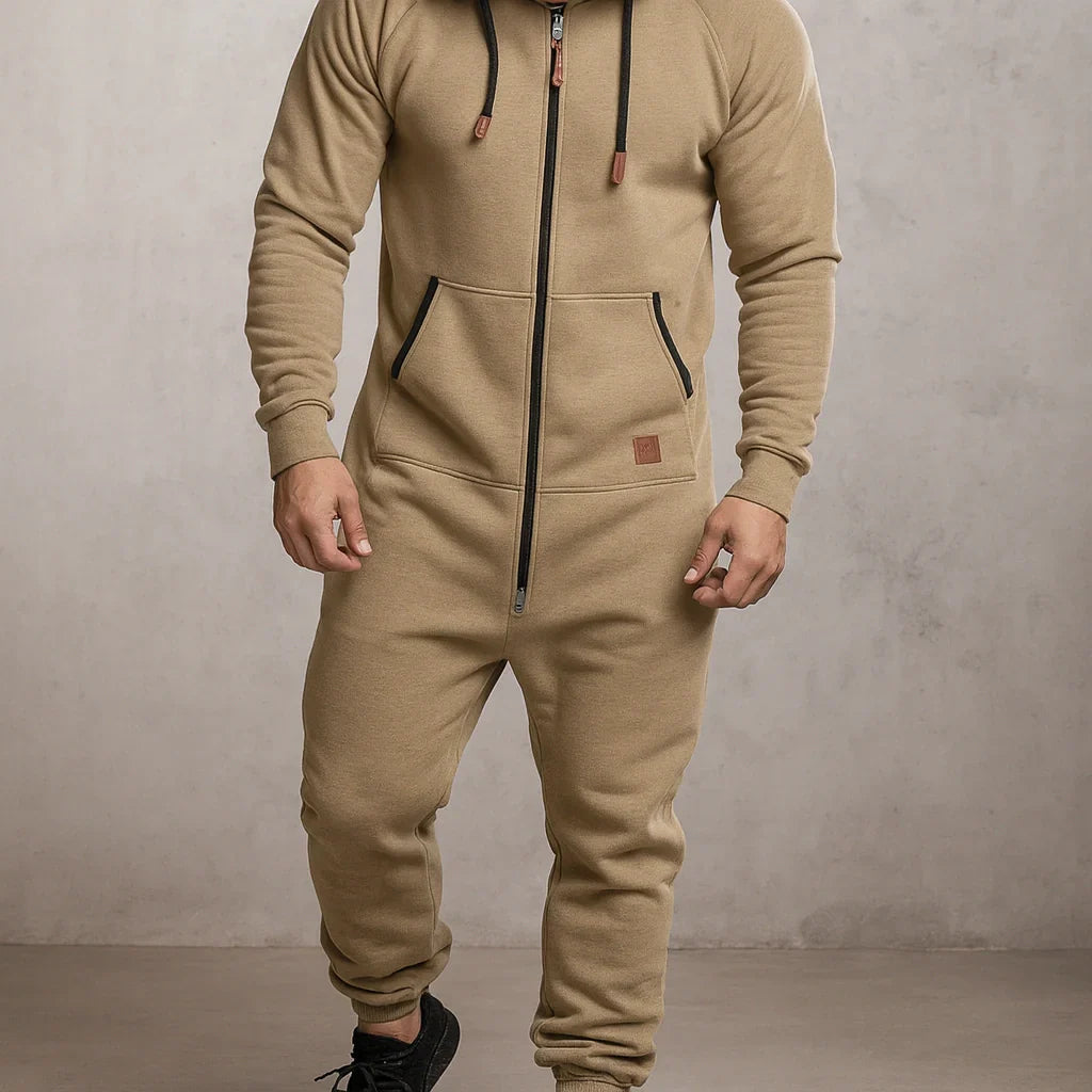 Sarttore | Tuta in pile con cappuccio e zip Cozy