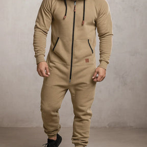 Sarttore | Tuta in pile con cappuccio e zip Cozy