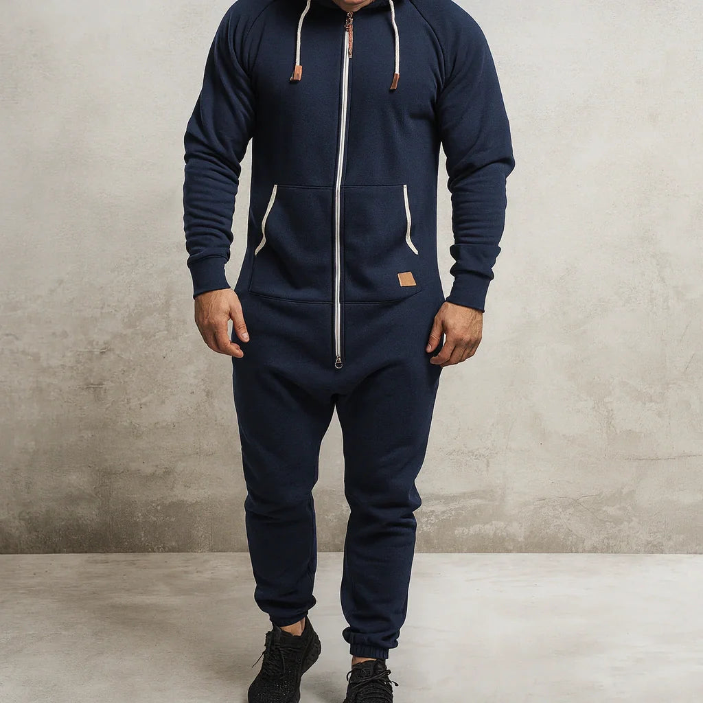 Sarttore | Tuta in pile con cappuccio e zip Cozy