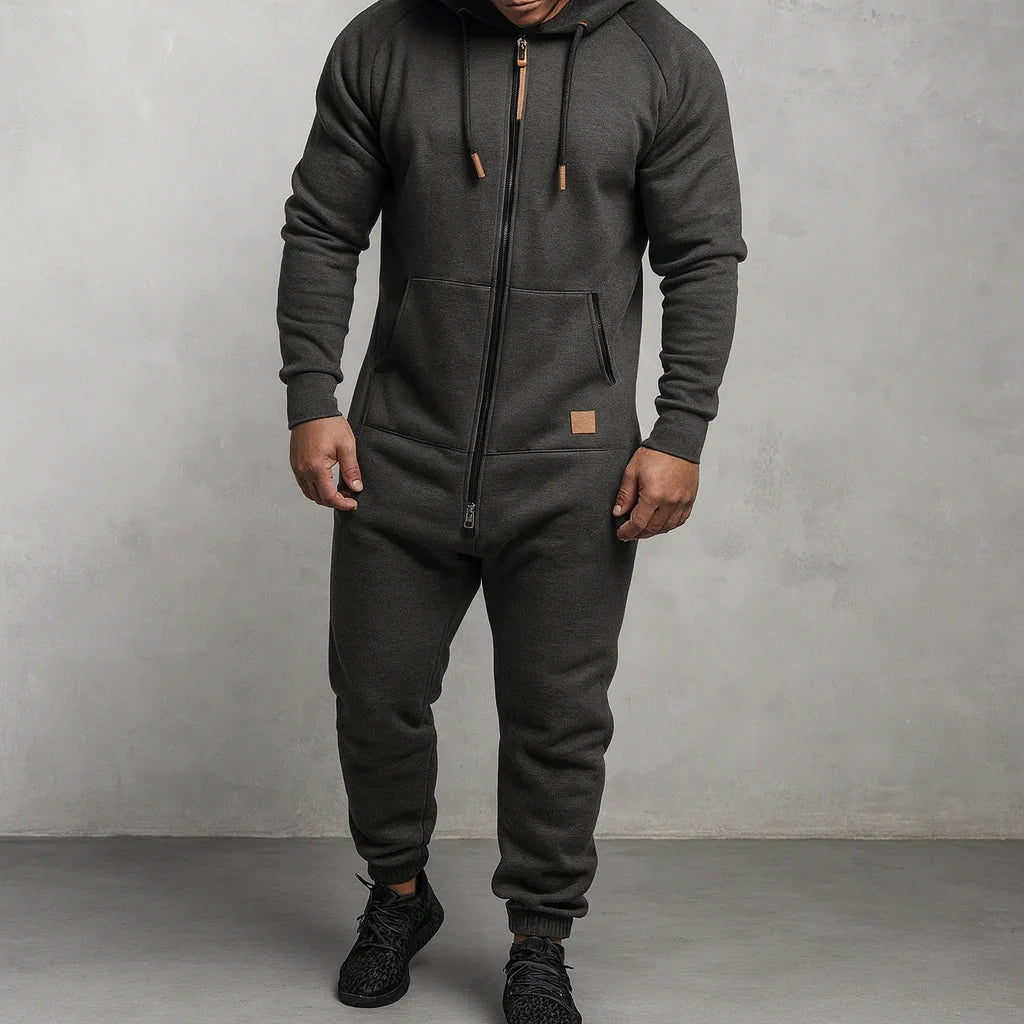 Sarttore | Tuta in pile con cappuccio e zip Cozy