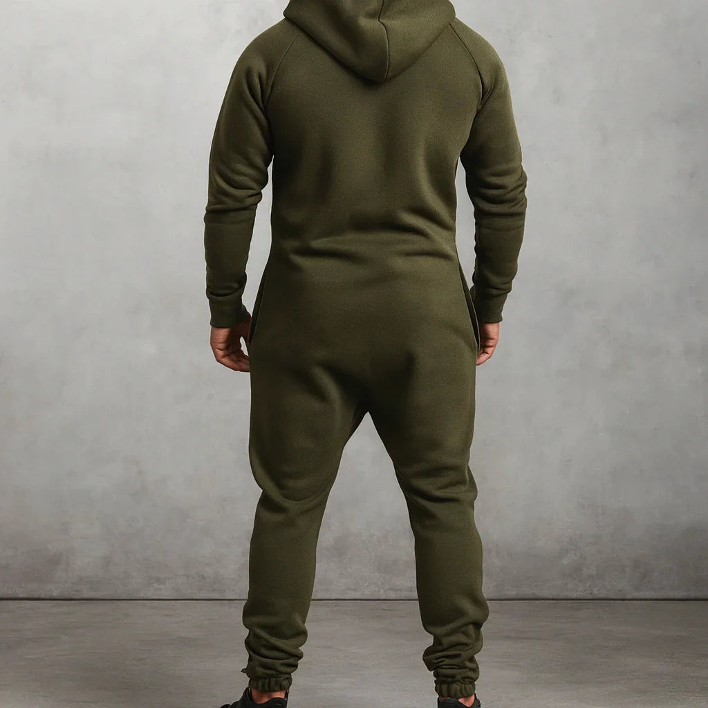 Sarttore | Tuta in pile con cappuccio e zip Cozy