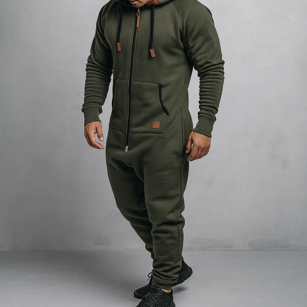 Sarttore | Tuta in pile con cappuccio e zip Cozy