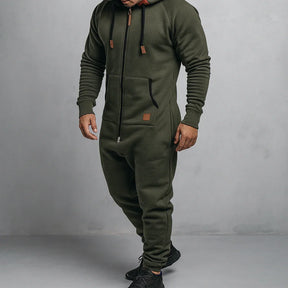Sarttore | Tuta in pile con cappuccio e zip Cozy