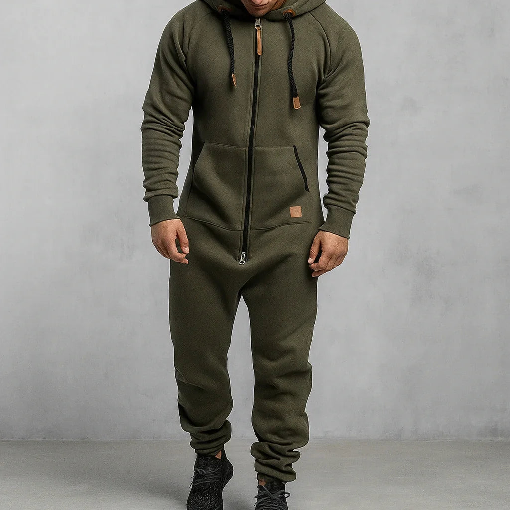 Sarttore | Tuta in pile con cappuccio e zip Cozy