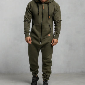 Sarttore | Tuta in pile con cappuccio e zip Cozy