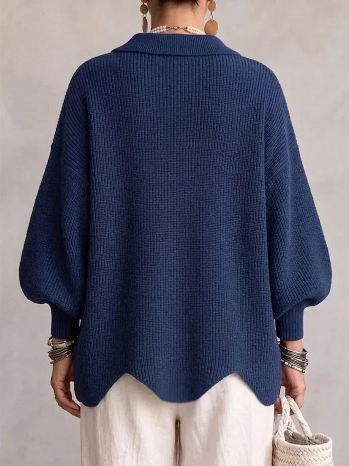 Victoire | Gilet oversize à gros boutons dorés