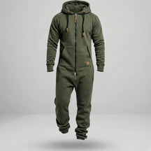 Sarttore | Tuta in pile con cappuccio e zip Cozy