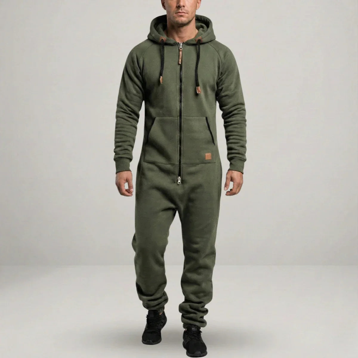 Sarttore | Tuta in pile con cappuccio e zip Cozy