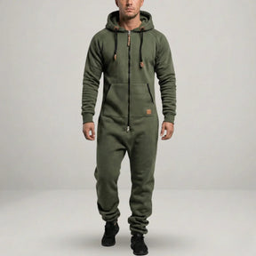 Sarttore | Tuta in pile con cappuccio e zip Cozy