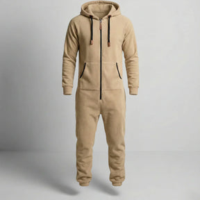 Sarttore | Tuta in pile con cappuccio e zip Cozy
