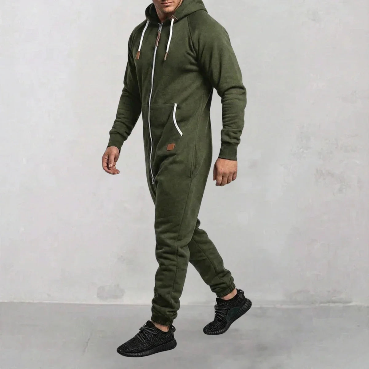 Sarttore | Tuta in pile con cappuccio e zip Cozy