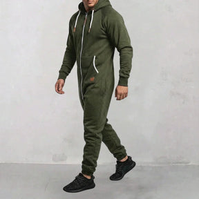 Sarttore | Tuta in pile con cappuccio e zip Cozy