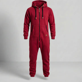 Sarttore | Tuta in pile con cappuccio e zip Cozy