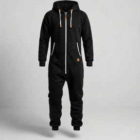 Sarttore | Tuta in pile con cappuccio e zip Cozy