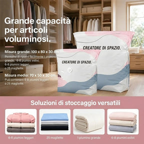 SpaceMax™ | Sacche di Compressione 3D Senza Pompa