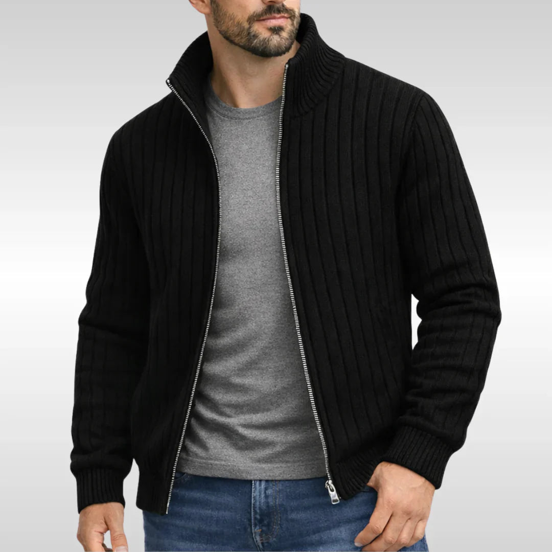 Sarttore | Elegante giacca classica con cerniera – RibbedWarm™