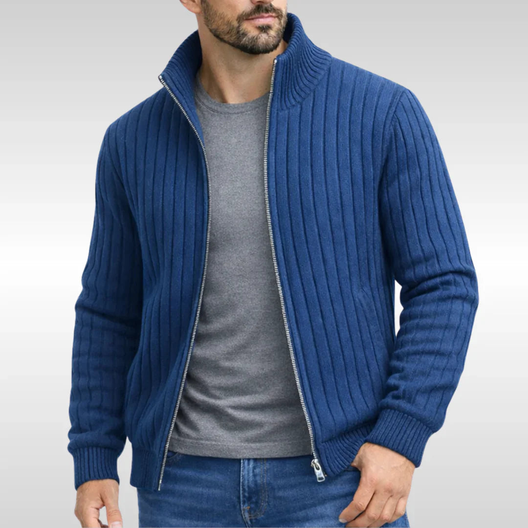 Sarttore | Elegante giacca classica con cerniera – RibbedWarm™