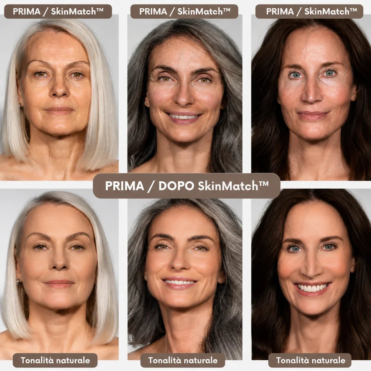 Sarttore | Fondotinta intelligente – Pennello integrato e pigmenti adattivi – SkinMatch™