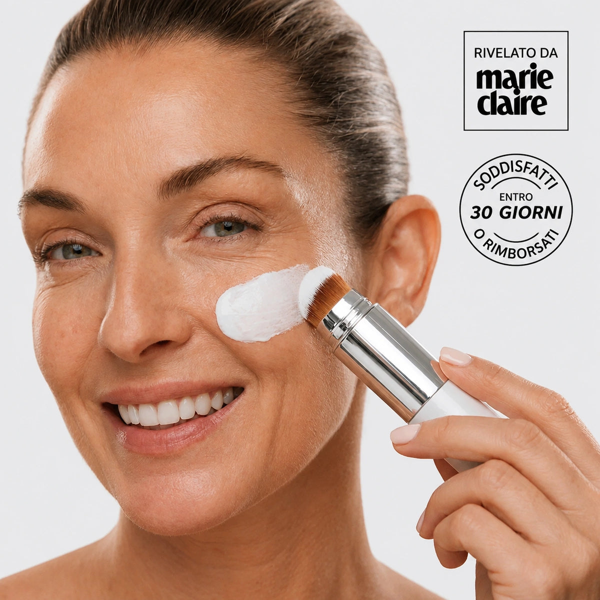 Sarttore | Fondotinta intelligente – Pennello integrato e pigmenti adattivi – SkinMatch™