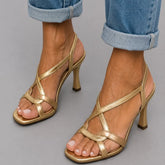 Cassie | Sandali con Tacco Golden Summer Charm