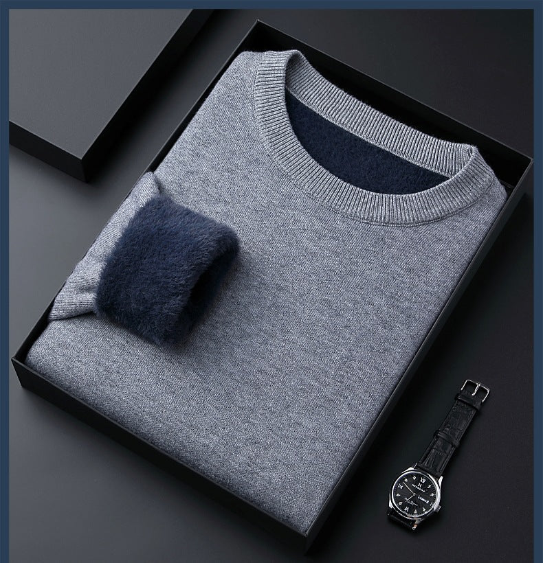 Maglione in Cashmere Spesso da Uomo a Tinta Unita | Alta Qualità