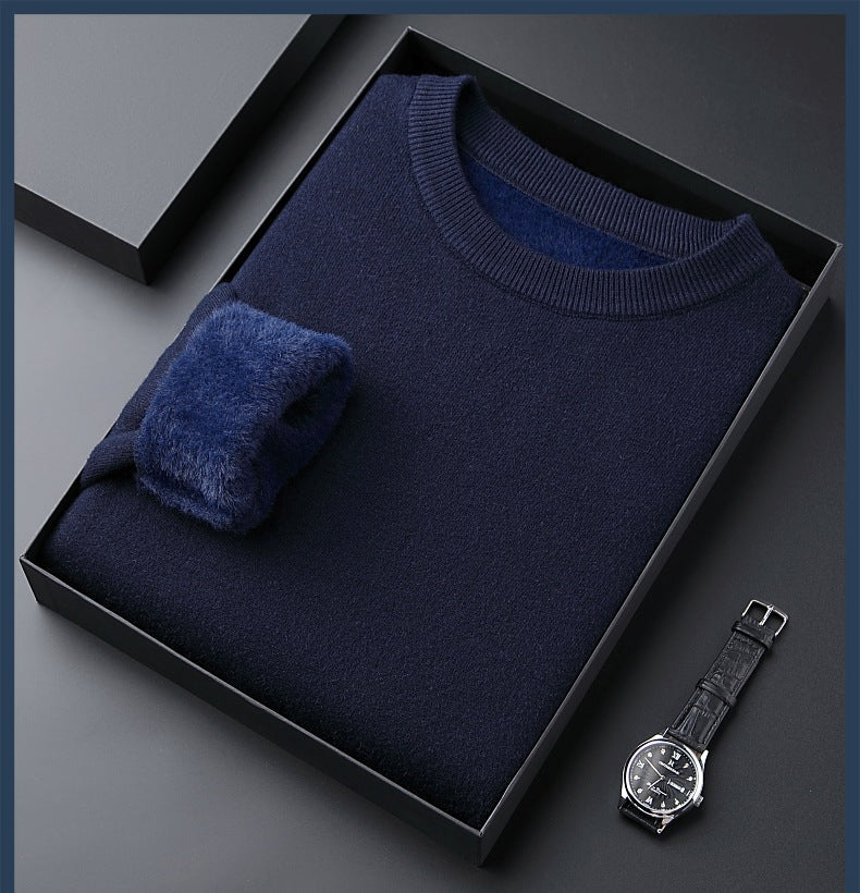 Maglione in Cashmere Spesso da Uomo a Tinta Unita | Alta Qualità