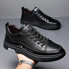 Sneaker Casual in Vera Pelle | Modello Flat Sport