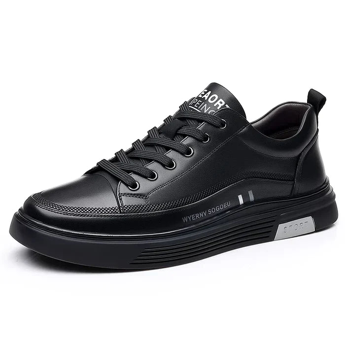 Sneaker Casual in Vera Pelle | Modello Flat Sport
