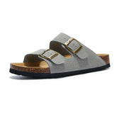 Suede Light Grey Sandals - Maibulun™