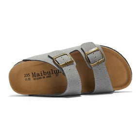 Suede Light Grey Sandals - Maibulun™