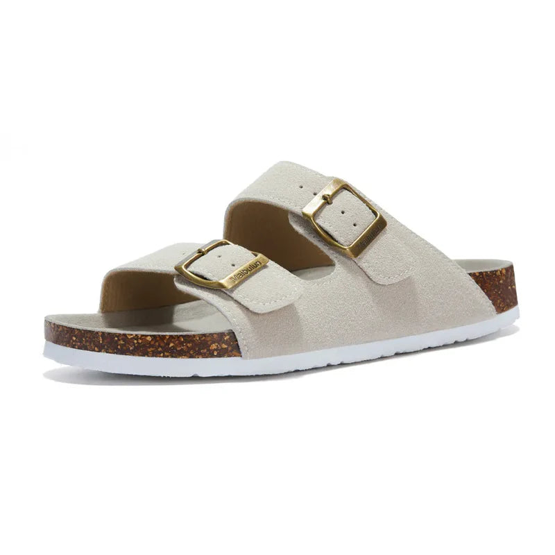Suede Cream Sandals - Maibulun™