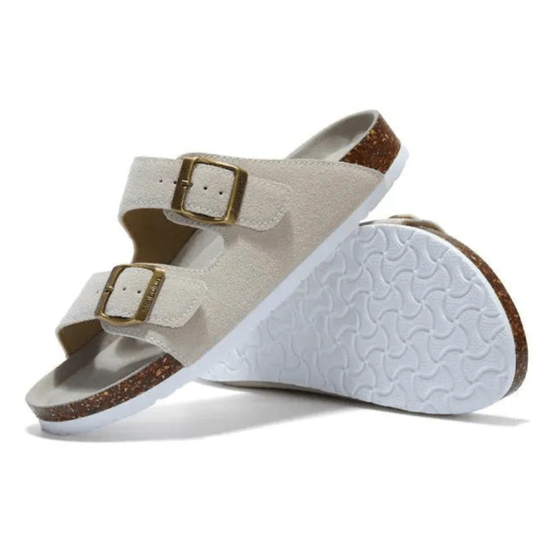 Suede Cream Sandals - Maibulun™