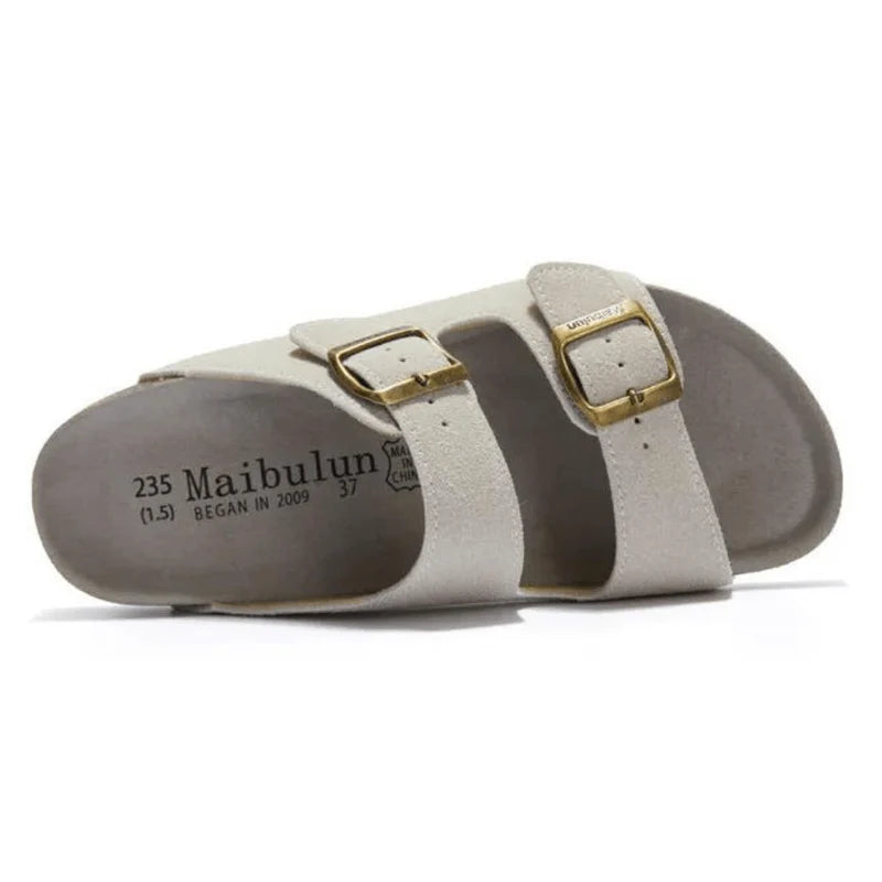 Suede Cream Sandals - Maibulun™
