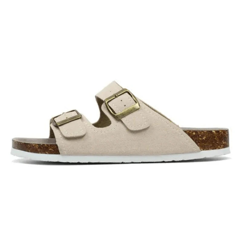 Suede Cream Sandals - Maibulun™