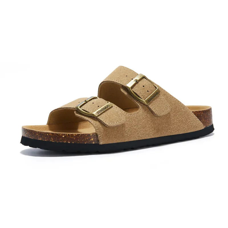 Suede Light Brown Sandals - Maibulun™
