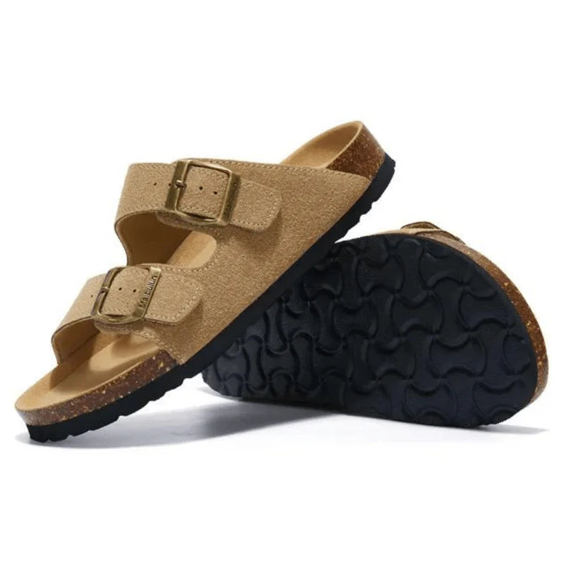 Suede Light Brown Sandals - Maibulun™