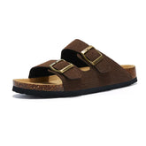 Suede Dark Brown Sandals - Maibulun™