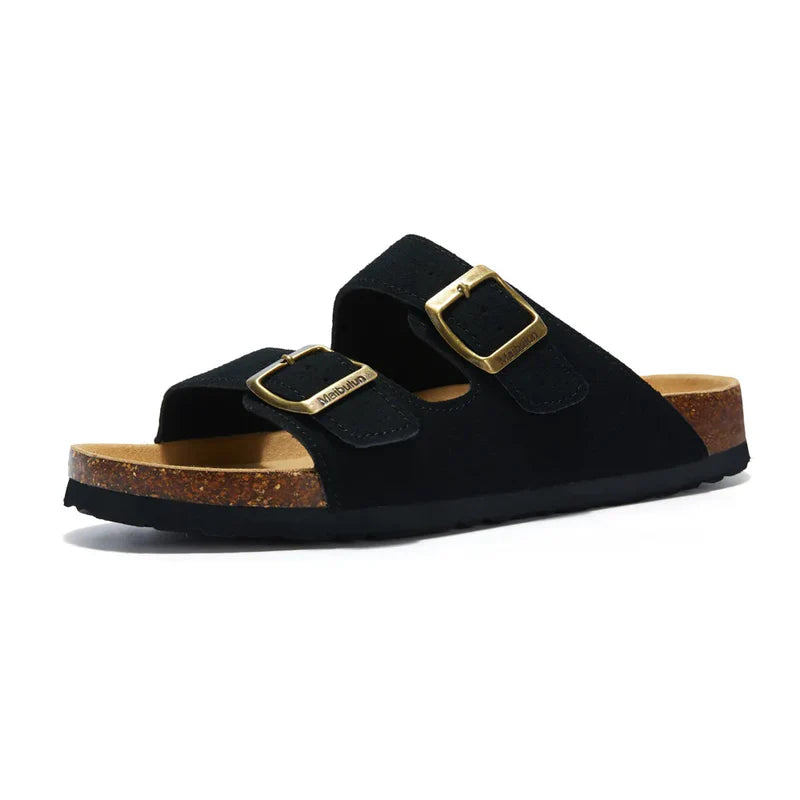 Suede Black Sandals - Maibulun™