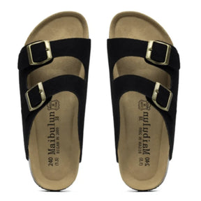 Suede Black Sandals - Maibulun™