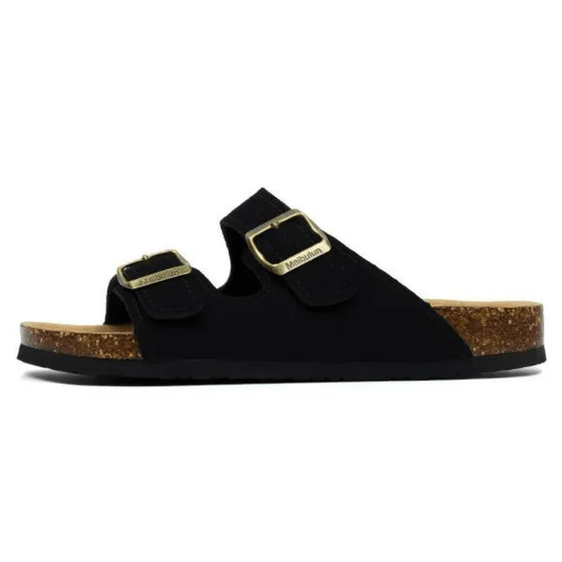 Suede Black Sandals - Maibulun™