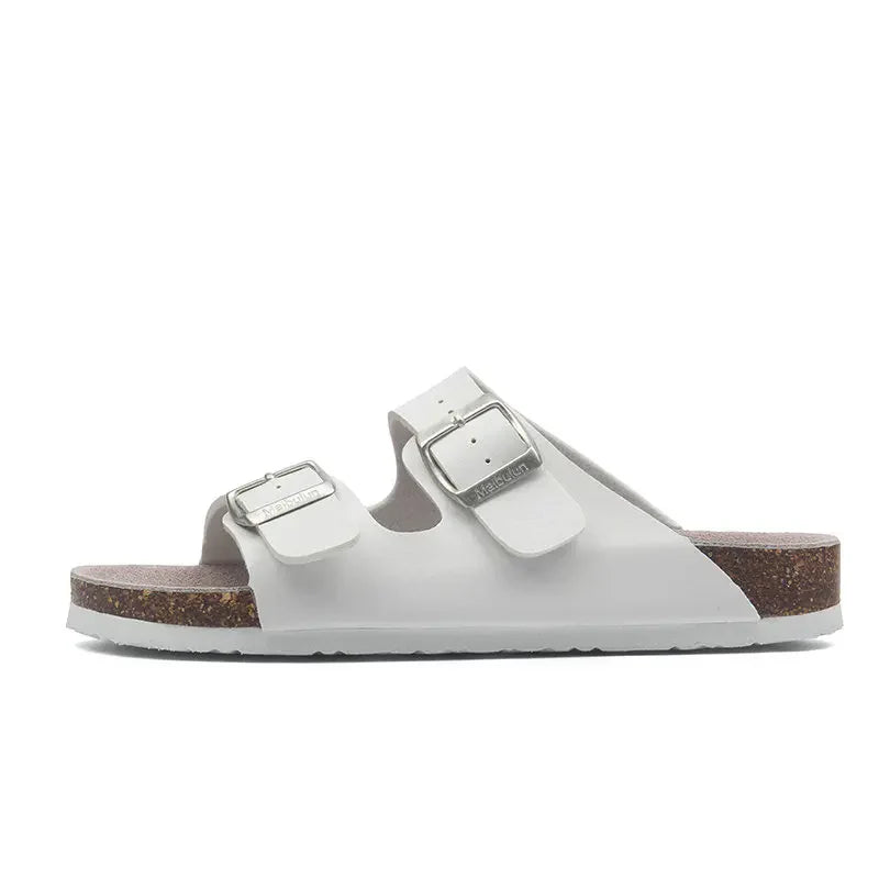 White Leather Sandals – Maibulun™