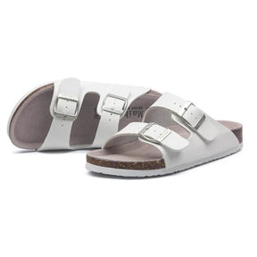White Leather Sandals – Maibulun™