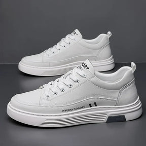 Sneaker Casual in Vera Pelle | Modello Flat Sport