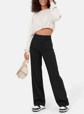 🔥50% de Sconto🔥 Alta Elasticità | Pantaloni casual a gamba dritta a vita alta