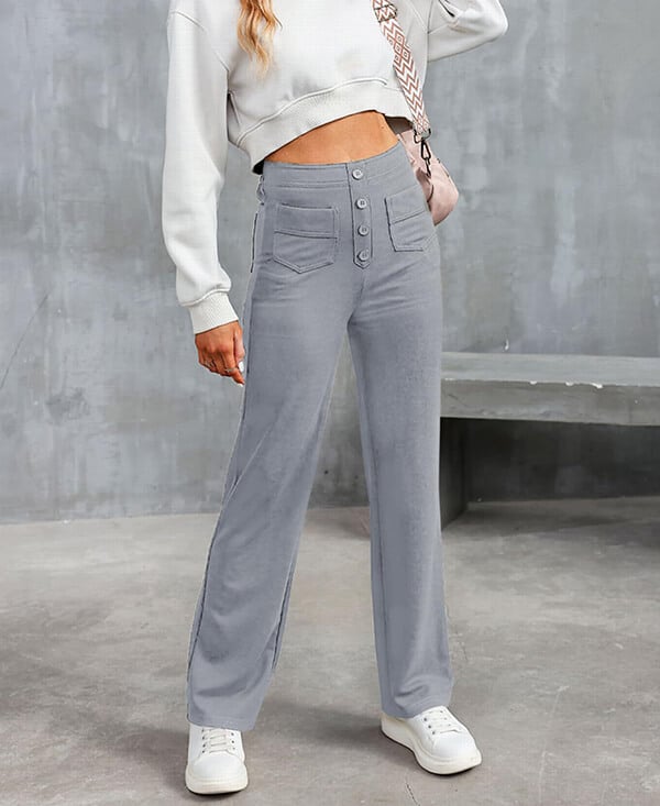 🔥50% de Sconto🔥 Alta Elasticità | Pantaloni casual a gamba dritta a vita alta