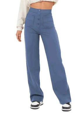 🔥50% de Sconto🔥 Alta Elasticità | Pantaloni casual a gamba dritta a vita alta